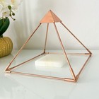 9 In  100  Solid Copper Pyramid  Giza Shaped For Meditation Reiki Chakra Balance