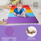 5-folding Exercise Mat For Kids  6 x3  Foldable Gymnastics Tumbling Mat  Handles