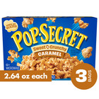  2 Pack  Pop Secret Popcorn  Sweet  n Crunchy Caramel Microwave Popcorn  