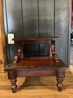 Vintage Bombay Company Mahogany Library Stair Stool Bed Steps Ladder