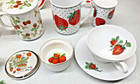 Big Lot Vintage Strawberry Collectibles Mugs Cups Jar Napkin Rings Strawberries