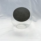 Vintage antique Glass Candy Jar With Lid  See Description