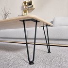 Hairpin Legs 12  Black Metal Furniture Legs For Table Bench Table Bench Legs 4pc