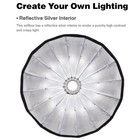 Godox Qr-p90 35 4 Inch 90cm Parabolic Softbox Bowens Mount  Silver  black