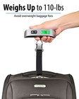 Portable Travel 110lb   50kg Lcd Digital Hanging Luggage Scale Electronic Weight