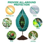 Reusable Winter Plant Freeze Covers With Zipper   Drawstring