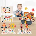 Magic Montessori Play Toolbox  Design And Drill Toy  Kids Tool Set Box Kit