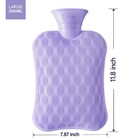 Thick Wave Patte Pvc Hot Water Bottle Insert Leakproof Heat Retention    no Cover   