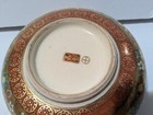 Antique Japanese Satsuma Thousand  1000 Flowers  Gilt   Enameled Bowl  Signed