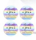 40 Ct Thank You For Supporting Small Business Stickers 1 5  Free Shipping Holo