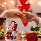 Valentines Gnomes Decor - Valentine Gnome Figurines Decorations For Home Table 