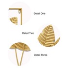 Gold Metal Wall Decor Set Of 2  Leaf Wall Hanging Home Decor With Frame  Mode   