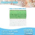 Tulle Fabric Rolls 6  By 50 Yards Fabric Spool Tulle For Diy  Light Green