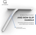 G  tewerk Shower Squeegee For Glass Doors  Silicone Window 9 Inches  White 
