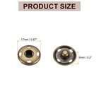 50 Set Sew-on Snap Buttons 17mm Metal Snap Fastener Buttons Bronze
