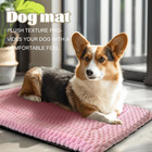 Dog Bed Crate Mat  Soft Durable Washable Anti-slip Kennel Pad For Dogs   Cats  R