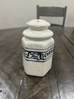 Dedham Pottery Potting Shed Range Cheese Shaker Blue   White Rabbit Crackle