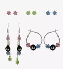 Studio Ghibli Spirited Away Soot Sprites Star Candy Earring Set Of 5 Pairs Nwt
