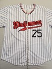 Windjammers White Baseball Jersey  25 Orourke Size Large Polyester