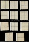 Scott   635 - 642 - Rotary Press Definitives Set Of 11 Plate Blocks Mnhog