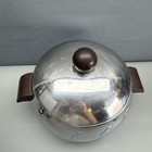 West Bend Penguin Hot Cold Server Ice Bucket Bakelite Handles Chrome 1950s