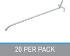 Lot Of 20 8  Long Chrome Peg Hooks For 1 4  Pegboard U Shaped Mounting Hook