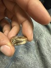 Vintage Solid 10 K Gold Gent s 1 3 Ct Tw Natural  Diamonds Ring  band Size 10 5