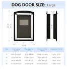 Sammak Large Doggy Door With Steel Frame Double Pet Cat Animals 