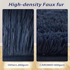  Runner Rug For Bedroom Living Room 2x6 Feet  Shag Fluffy 2 X 6 Feet Dark Navy