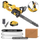12  21v Brushless Electric Cordless Chainsaw  Chain Saw battery charger Usa Ship