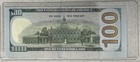  100 Dollar Bill Star Note  Series 2013   00566967  Miscut