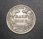 1858 Liberty Seated Half Dime  xf   free Sh After 1st Item 