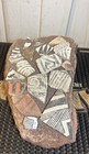       rr     19 Anasazi Pottery Shards On Pink Sandstone Matate  Az 