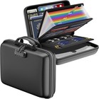 Ultimate Fireproof   Water-resistant Document Box     13 Pocket Accordion Storage