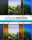 Led Aquarium Plant Light  24 7 Custom Timer  Power-off Memory  7-row Leds 30-   