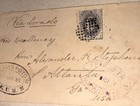M  xico 6 Cents 1882 Cover San Luis Potos   To Confederate Vice President Atlanta