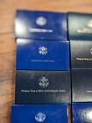 Lot Of 19 Mixed Us Mint Commemorative Coin Dollars Boxes Empty Boxes Most W Coa 