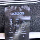 Adidas Essentials 3-stripe Fleece Sweatshirt Women s Xl Black White