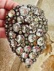 Vintage Icy Art Deco Crystal Rhinestones Pin Brooch - Looks To Be Eisenberg