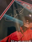 President Barack Obama Signed Mat Photo Display 12x15 Coa Nationals Throws Pitch