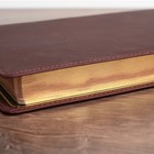 Csb Personal Size Bible  Holman Handcrafted Collection Marbled Burgundy Calfskin