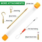 32 5ft Fiberglass Running Electrical Wire Cable Glow Rods Wire Pulling  Fish    
