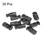  30  Qty  Of Cord Lock Single Hole Spring Toggle Stopper For Drawstring  Black