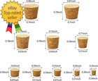 100 Pack Assorted Cork Stoppers Wine Bottle Corks Plugs 10 Sizes Replacement