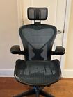 Herman Miller Aeron Chair Fully Loaded posturefit   Headrest Turquoise   size B 