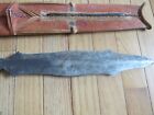 Antique African Sword Large Dagger With Scabbard