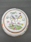 Antique Nippon Hand Painted Porcelain Dresser   Trinket Dish With Lid  Japan