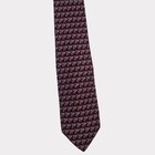 Robert Talbott Studio Black Burgundy Geometric Silk Necktie     Nwot