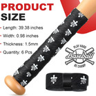 6 Pcs Baseball Bat Grip Tapes Faith Cross 1 5mm Precut And Full Adhesive Chri   