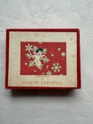 Vintage 80s Demi Note Cards Holiday Greetings Christmas Box Of 7 W  Envelopes